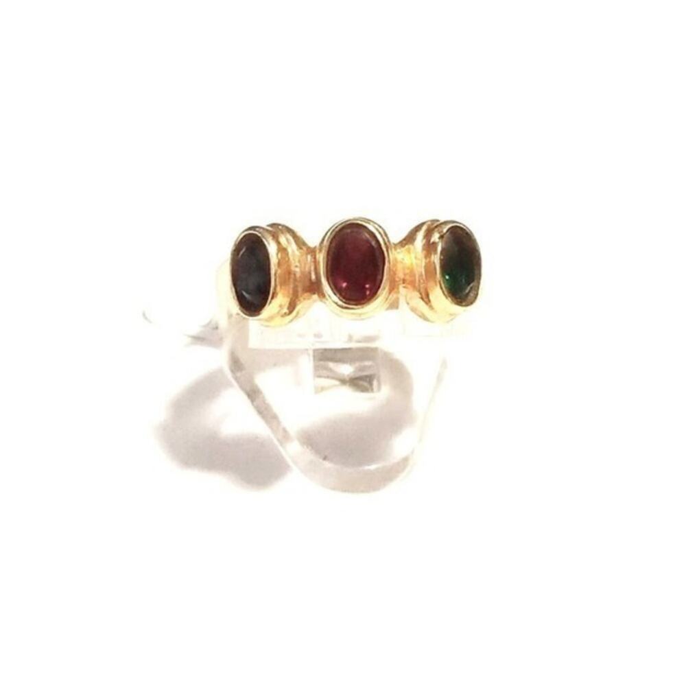 New crystal‎ gold women's ring size 7